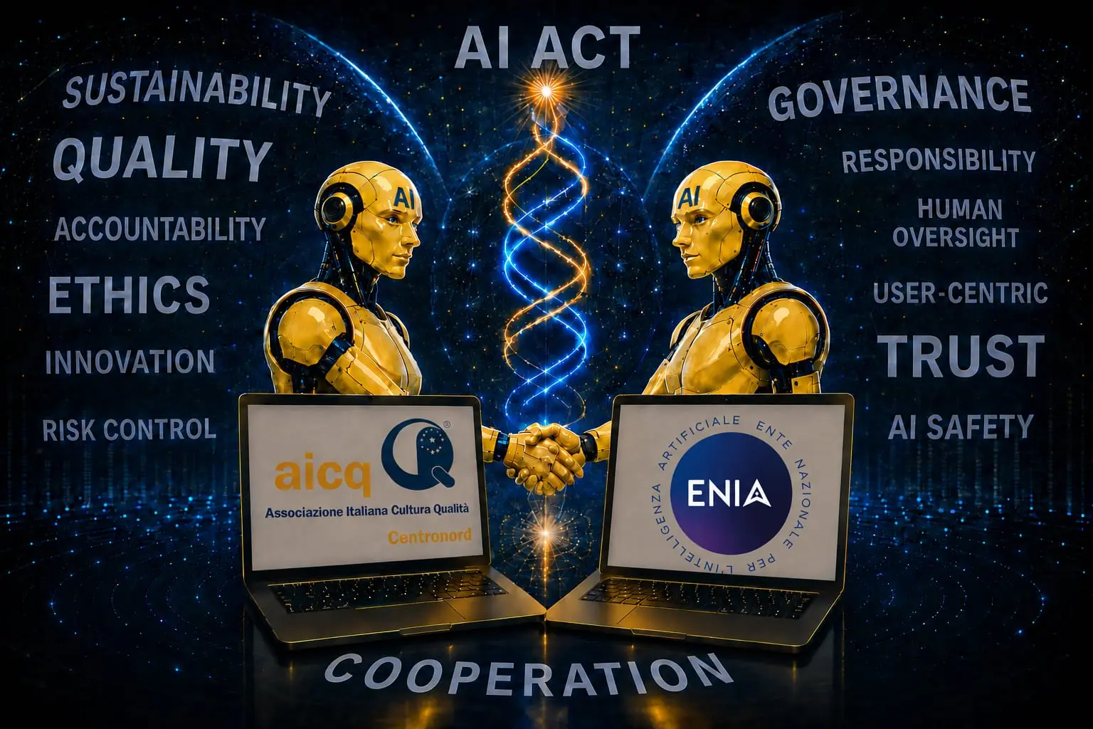 La cooperazione tra AICQ Centronord ed ENIA - Ente Nazionale per l'Intelligenza Artificiale