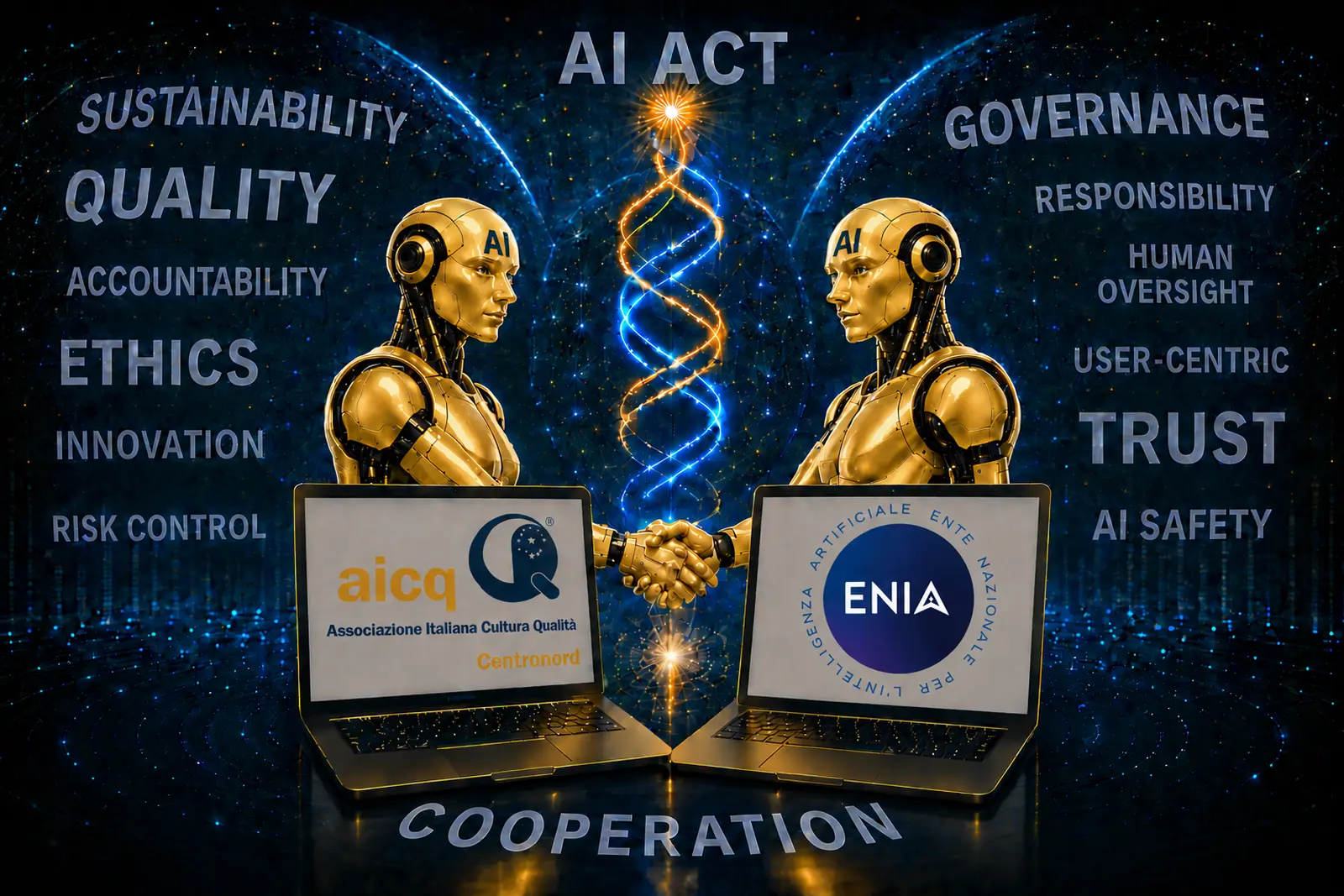 La cooperazione tra AICQ Centronord ed ENIA — Ente Nazionale per l'Intelligenza Artificiale